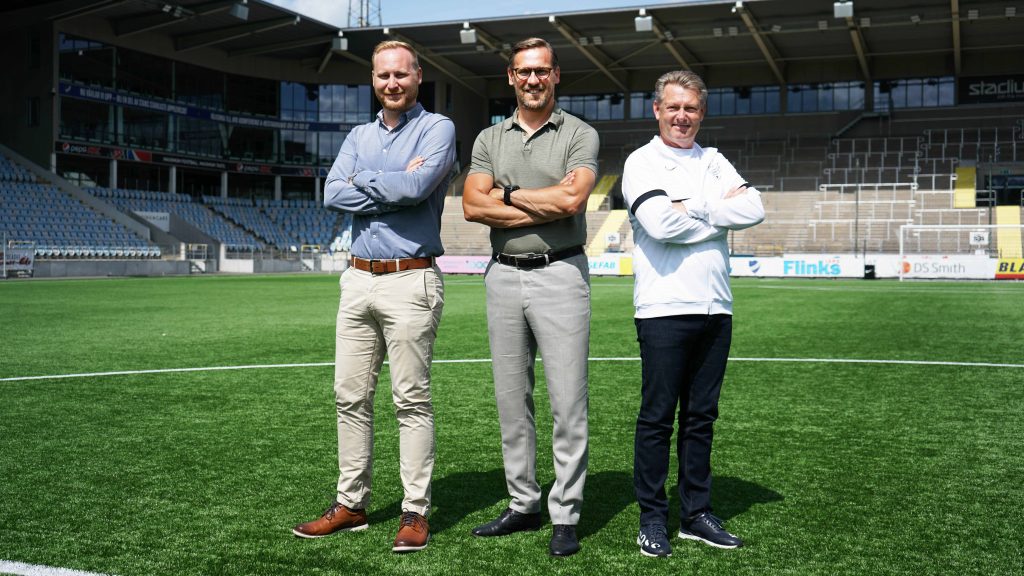 Ordföranden Sakarias Mårdh, nye klubbdirektören Magnus 